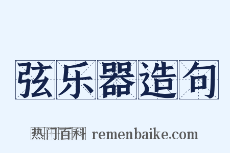 弦乐器造句是什么意思的图片